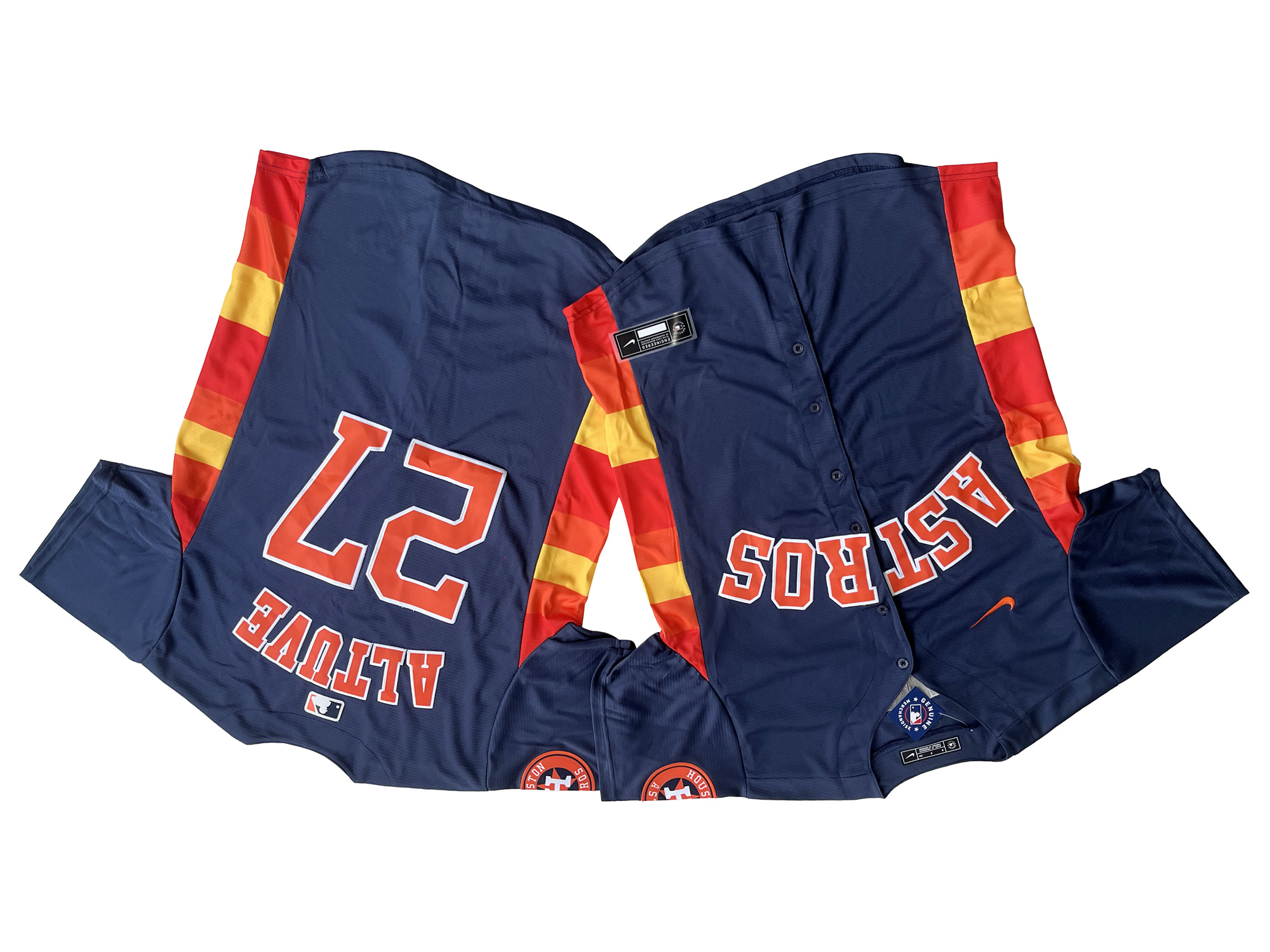 Men Houston Astros #27 Jose Altuve Nike Navy blue Alternate Limited mlb Jersey->san francisco giants->MLB Jersey